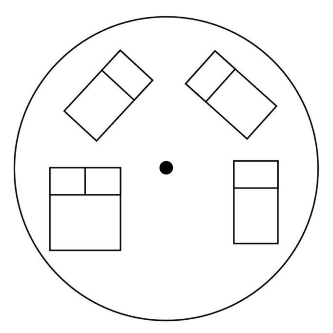 5m tent family layout